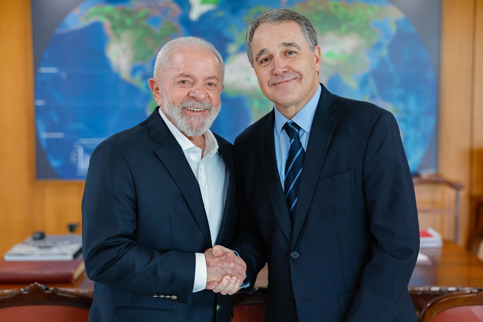 President Lula with Climate Champion Dan Ioschpe. (Photo: Ricardo Stuckert)
