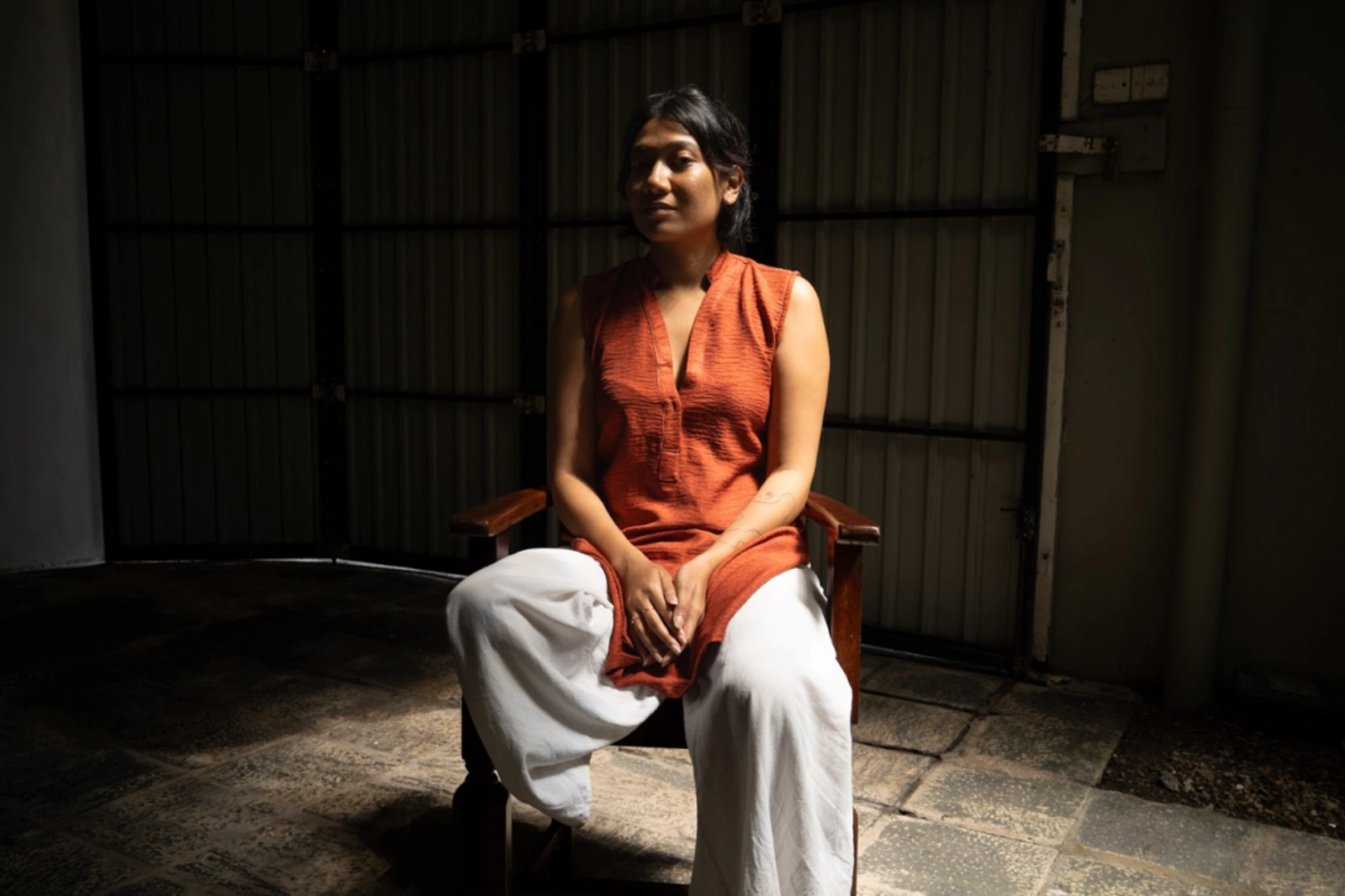 Hafsa Jamel sharing their perspectives in Colombo. Photo Credit: Marla Tomorug