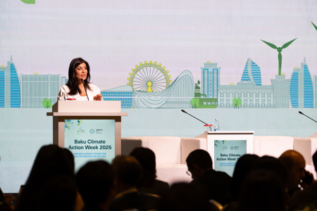 Nigar Arpadarai at Baku Climate Action Week: Small Business, Skills and Finance Are Key For Growth and Resilience